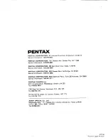 Предварительный просмотр 40 страницы Pentax PV-C77A Instruction Manual