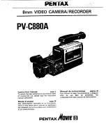 Pentax PV-C880A Instruction Manual preview