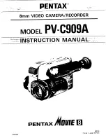 Preview for 1 page of Pentax PV-C909A Instruction Manual