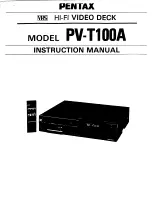 Preview for 1 page of Pentax PV-T100A Instruction Manual