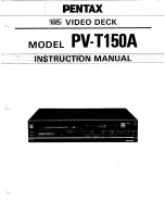 Preview for 1 page of Pentax PV-T150A Instruction Manual