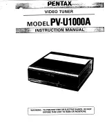 Pentax PV-U1000A Instruction Manual preview