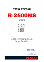 Pentax R-2500NS Series Instruction Manual preview