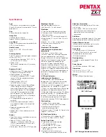 Preview for 3 page of Pentax SMART ZX-7 Specification Sheet