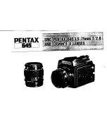 Pentax SMC 645 LS 135mm f/4 Lens Operating Manual preview