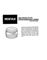 Pentax SMC FA 645 User Manual preview