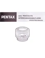 Preview for 1 page of Pentax smc Pentax-FA Operating Manual