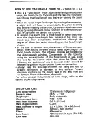 Pentax Takumar-F Zoom 70-210mm f/4-5.6 Operating Manual preview