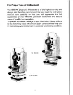 Preview for 2 page of Pentax TH-E10 Instruction Manual