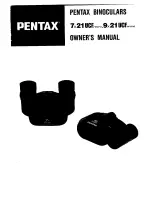 Pentax UCF Mini 7x21, UCF Mini 9x21 Owner'S Manual preview