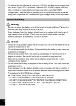 Preview for 6 page of Pentax WG-10 Operating Manual