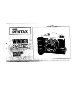 Pentax Winder ME User Manual предпросмотр