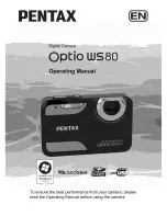 Pentax WS80 - Optio Digital Camera Operating Manual preview