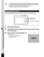 Предварительный просмотр 29 страницы Pentax WS80 - Optio Digital Camera Operating Manual