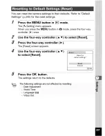 Предварительный просмотр 50 страницы Pentax WS80 - Optio Digital Camera Operating Manual