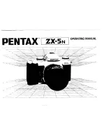 Pentax ZX-5N - SLR Camera - 35mm Operating Manual preview