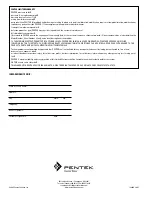 Предварительный просмотр 8 страницы Pentek US-1500 Installation And Operating Instructions Manual