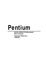 Предварительный просмотр 1 страницы Pentium 5VD2 User'S Manual & Technical Reference