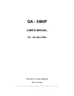 Pentium GA - 586IP User Manual предпросмотр