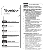 PENTRON FibreKor Instructions For Use Manual preview