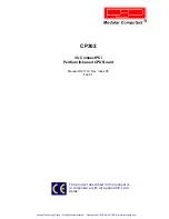 Предварительный просмотр 2 страницы PEP Modular Computers CP302 Manual