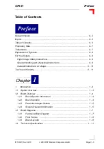 Предварительный просмотр 3 страницы PEP Modular Computers CP331 Manual