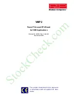 PEP Modular Computers VMP2 Manual предпросмотр