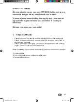 Preview for 17 page of PEPCOOK 18421032 Operating Instructions Manual