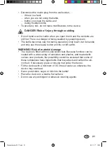 Preview for 21 page of PEPCOOK 18421032 Operating Instructions Manual