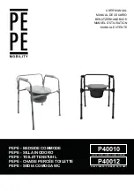 PEPE BEDSIDE COMMODE P40010 User Manual preview