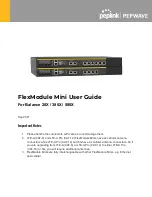 Предварительный просмотр 1 страницы peplink PEPWAVE FlexModule Mini User Manual