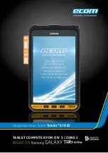 Предварительный просмотр 1 страницы Pepperl+Fuchs Ecom Tab-Ex 01 DZ2 Safety Instructions