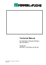 Pepperl+Fuchs EXTA-K1 Technical Manual предпросмотр