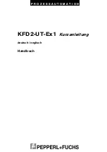 Pepperl+Fuchs KFD2-UT-Ex1 Manual предпросмотр