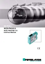 Preview for 1 page of Pepperl+Fuchs PROFINET WCS-PNG210 Manual