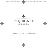 Pequignet MOOREA Manual preview