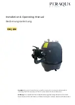 Preview for 1 page of Peraqua 7300243 Installation & Operating Manual