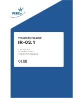 Предварительный просмотр 1 страницы PERCo IR-03.1 Assembly And Operation Manual