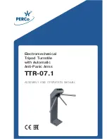 PERCo TTR-07.1 Assembly And Operation Manual предпросмотр