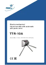 Предварительный просмотр 1 страницы PERCo TTR-10A Series Assembly And Operation Manual