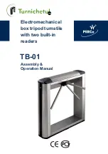 PERCo Turnichetul TB 1 Assembly & Operation Manual preview