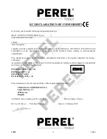 Предварительный просмотр 8 страницы Perel 3700-9 User Manual