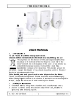 Preview for 2 page of Perel 7500-3N2 User Manual