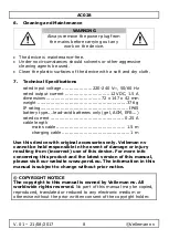 Preview for 8 page of Perel AC028 User Manual