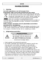 Preview for 9 page of Perel AC028 User Manual