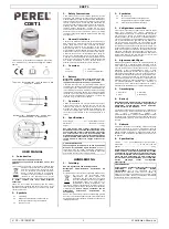 Preview for 1 page of Perel CDET1 User Manual