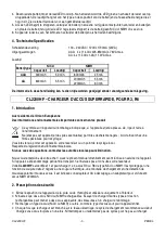 Preview for 3 page of Perel CL2200HF Quick Start Manual