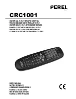 Предварительный просмотр 1 страницы Perel CRC1001 User Manual