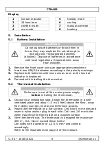 Preview for 6 page of Perel CTH406 User Manual