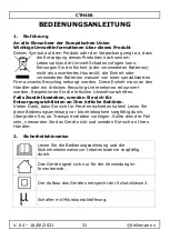 Preview for 31 page of Perel CTH406 User Manual